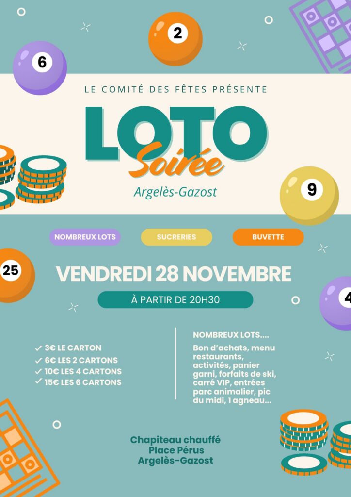 Animation loto argeles-gazost novembre 2025