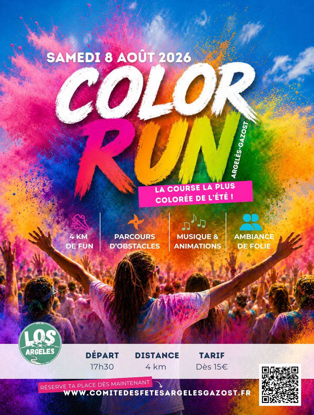 COLOR RUN ARGELES-GAZOST 08 aout 2026